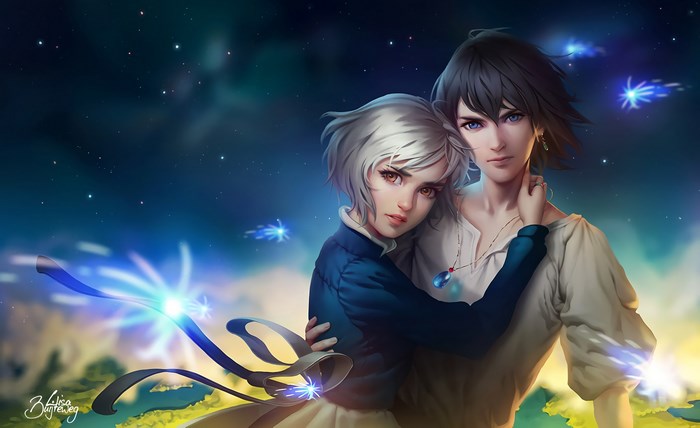 Howl and Sophie from Howl's Moving Castle