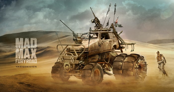 Mad Max Fury Road War Rig in Desert
