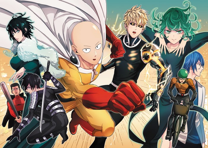 One Punch Man Characters in Dynamic Action