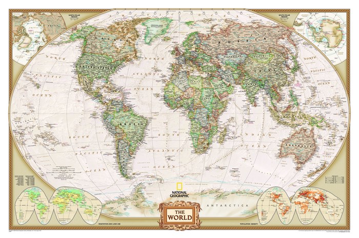 National Geographic World Map