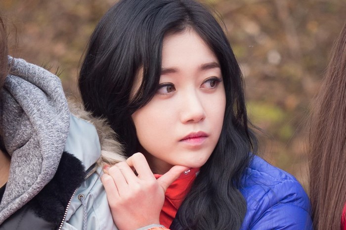 Portrait of a Korean Girl Group Member in Winter Clothes