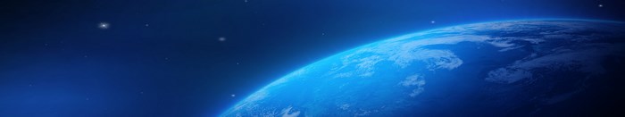 Earth from space with stars