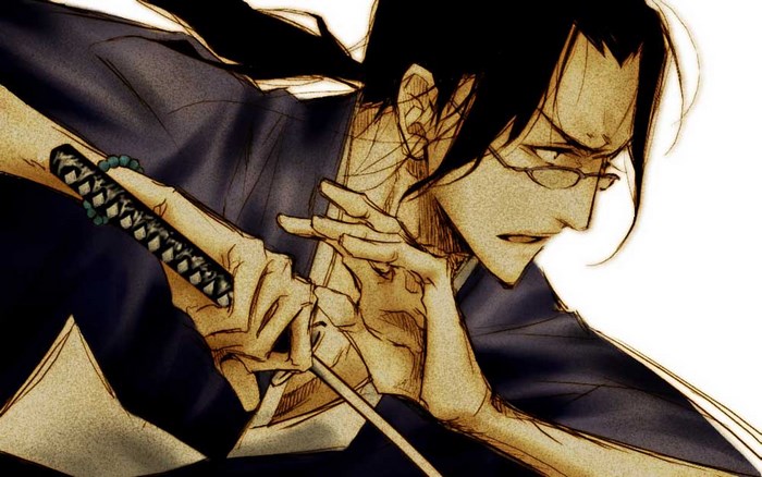 Determined Samurai from Samurai Champloo Holding Sword