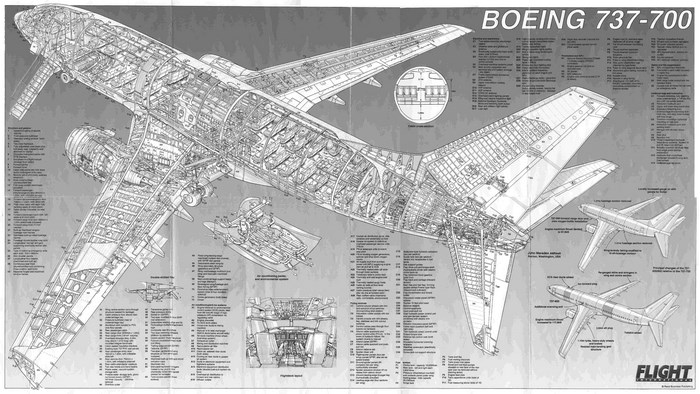 Boeing 737-700 Cutaway Diagram