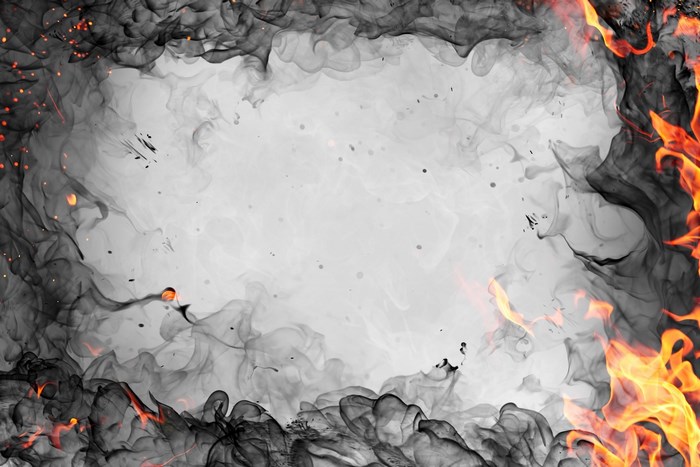 Smoke and fire border