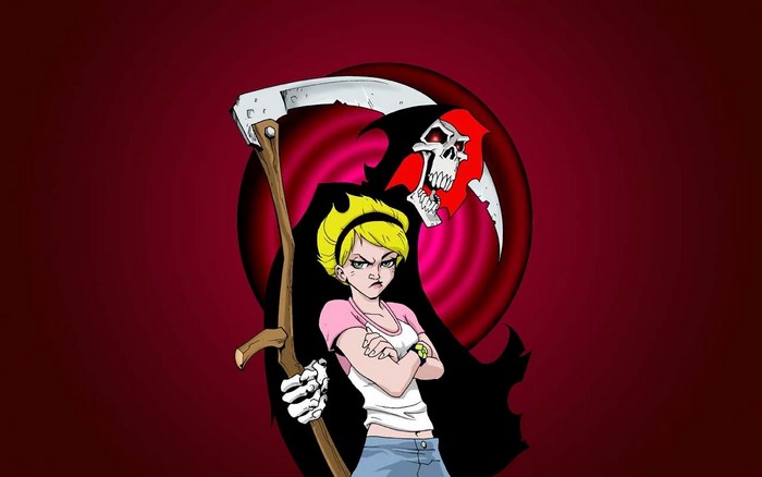 Mandy and Grim from The Grim Adventures of Billy and Mandy