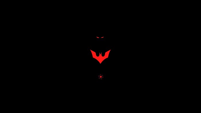 Batman Beyond logo and eyes