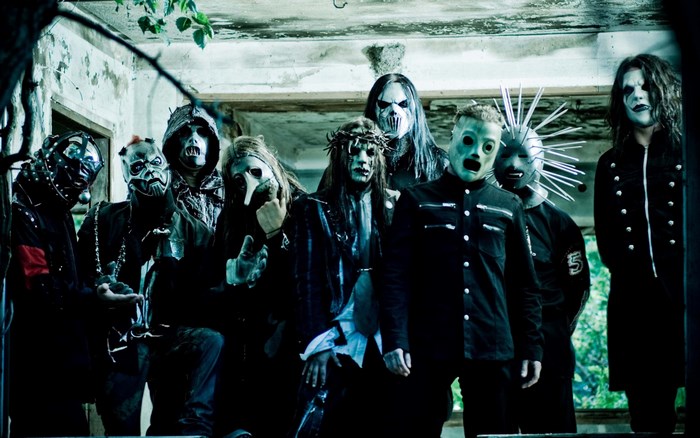 Slipknot band members in masks