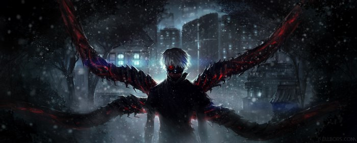 Ken Kaneki from Tokyo Ghoul with Kagune