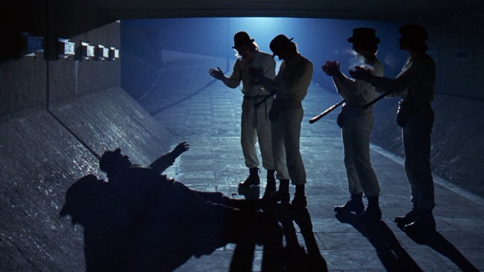 Alex and his droogs from A Clockwork Orange