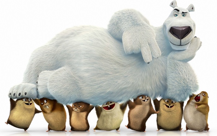 Norm of the North polar bear and lemmings