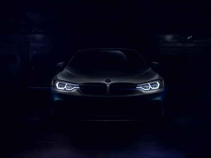 BMW M4 GT4 car headlights