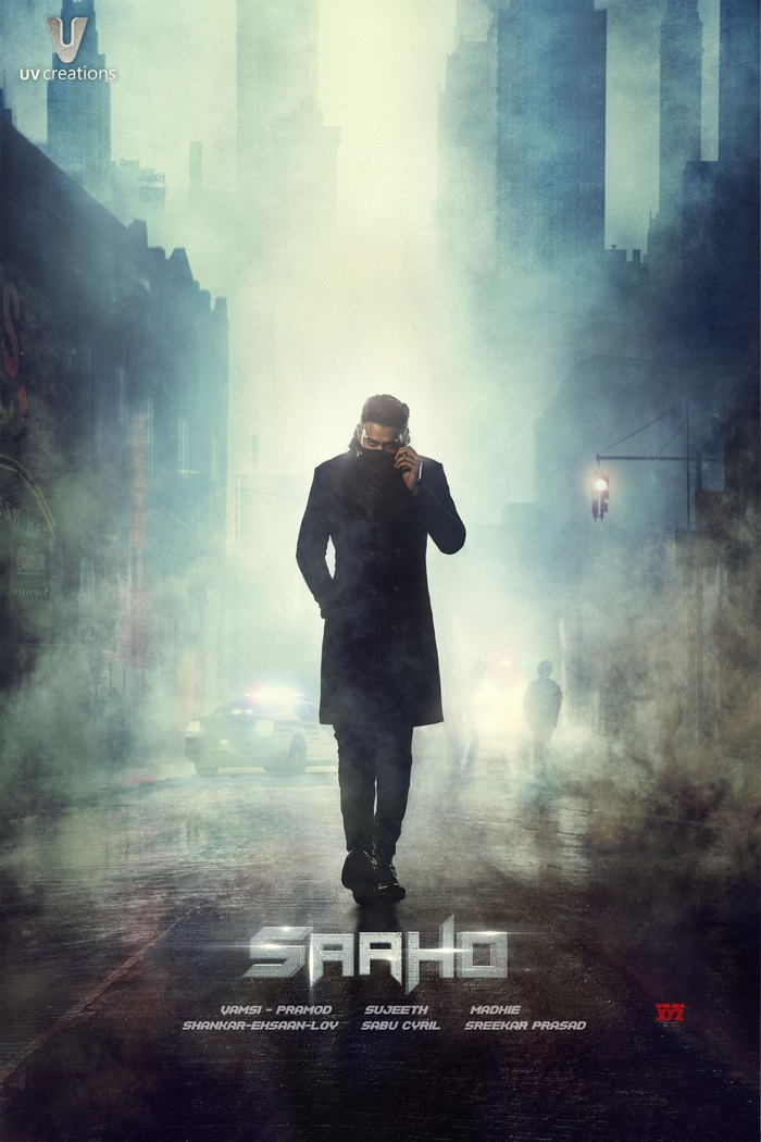 Saaho movie poster with Prabhas