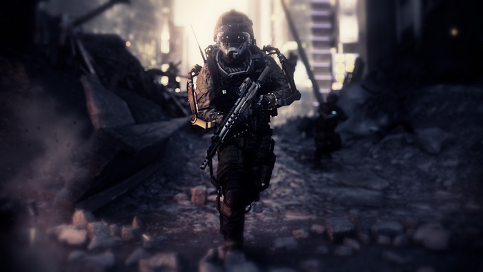 Soldier with exoskeleton from Call of Duty Advanced Warfare 4K
