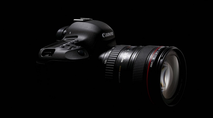 Canon EOS 5D Mark IV camera with lens