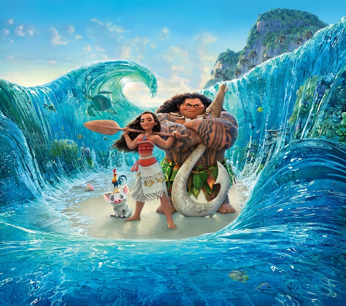 Moana and Maui from Moana 4K