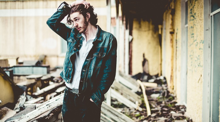 Hozier in a denim jacket
