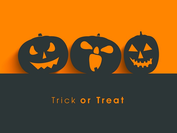 Halloween pumpkins Trick or Treat