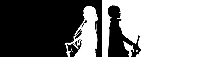 Kirito and Asuna from Sword Art Online