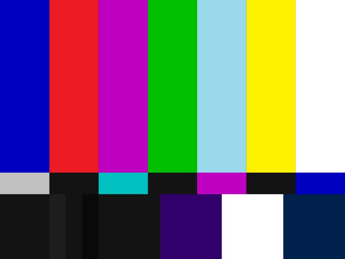 Color bars test pattern