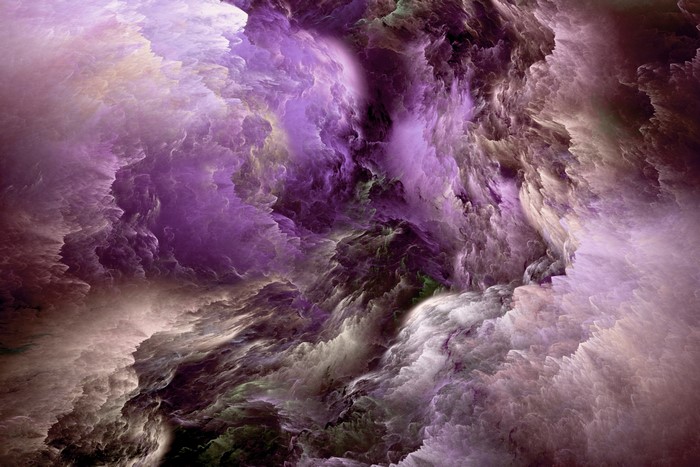 Abstract purple and pink clouds