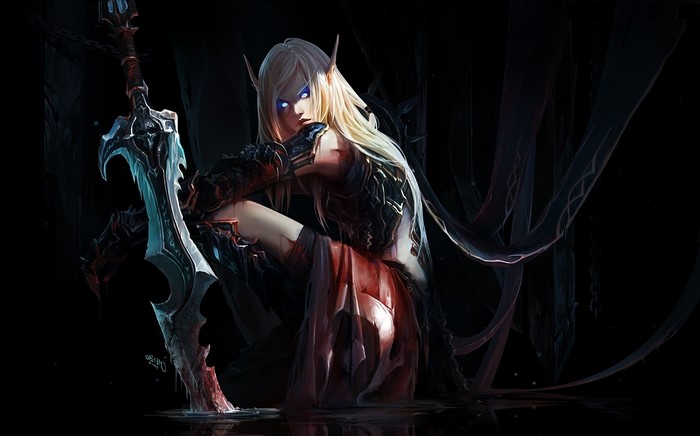 Blood Elf Death Knight from World of Warcraft