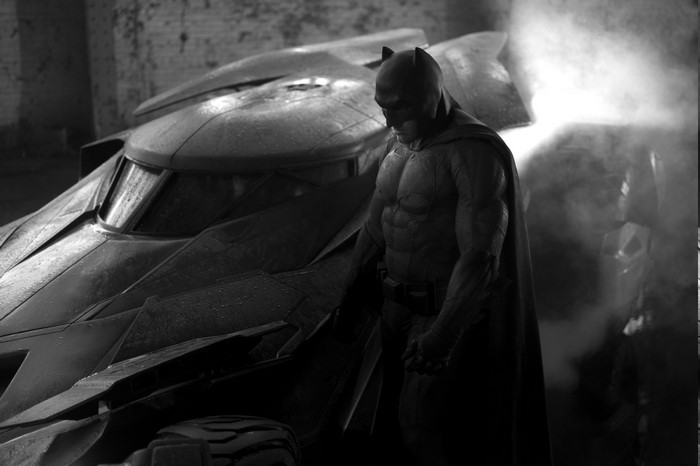 Batman from DC Comics with Batmobile