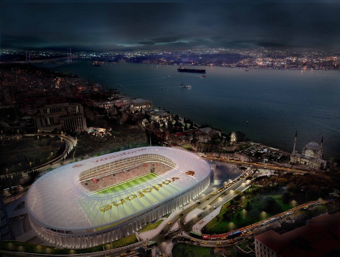 Vodafone Arena Besiktas JK Soccer Stadium in Istanbul