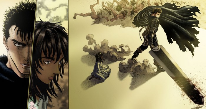 Guts and Casca from Berserk manga