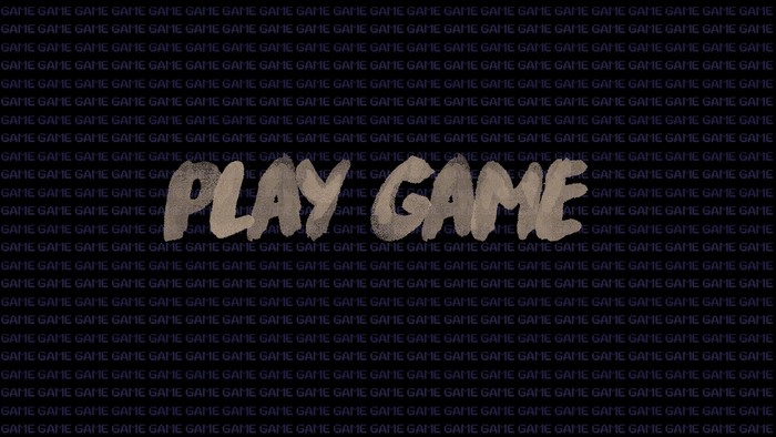 Play Game text on game background
