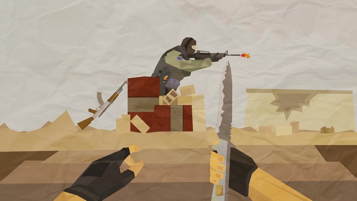 Counter-Strike artwork with minimalist style