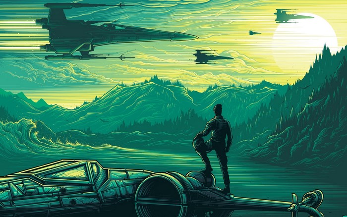 Star Wars X-Wing Artwork by Dan Mumford