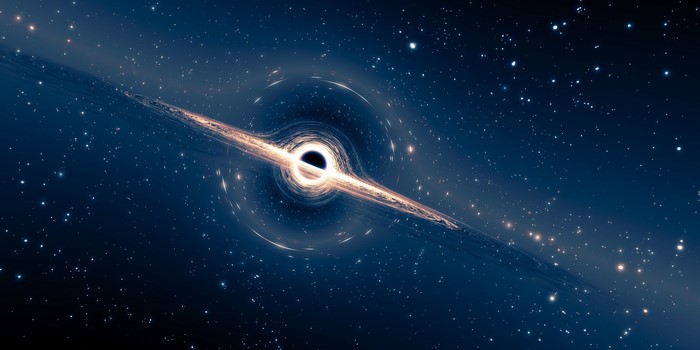 Black hole with accretion disk and stars
