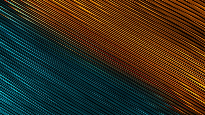 Abstract diagonal lines in teal and orange