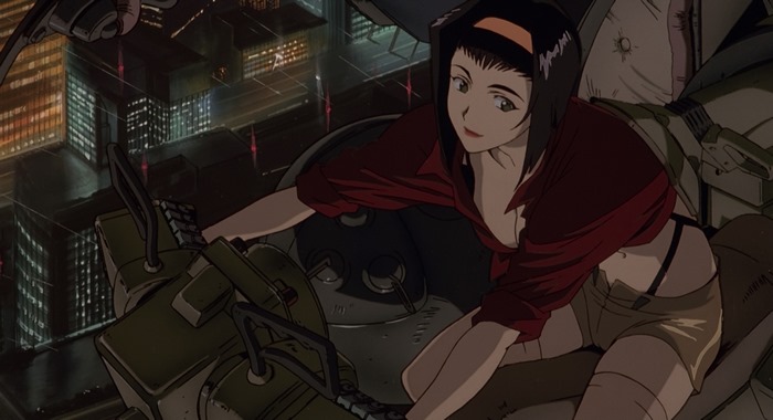 Faye Valentine from Cowboy Bebop on a vehicle