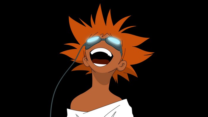 Ed from Cowboy Bebop laughing