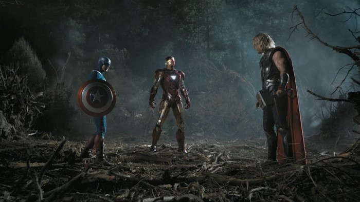Captain America, Iron Man, and Thor from The Avengers