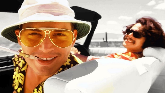 Raoul Duke and Dr. Gonzo from Fear and Loathing in Las Vegas
