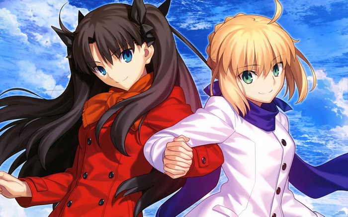 Saber and Rin Tohsaka from Fate Series