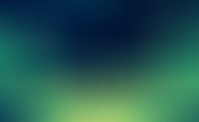 Abstract blurred green and blue gradient