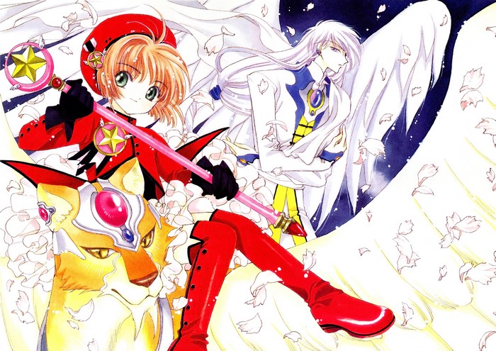 Sakura Kinomoto and Yue from Cardcaptor Sakura
