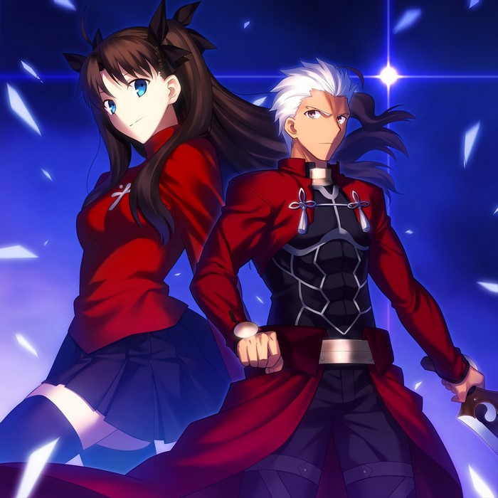 Rin Tohsaka and Archer from Fate/stay night