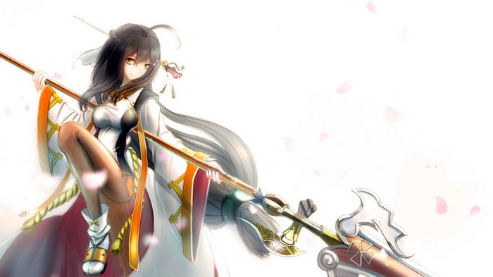 Anime girl with spear from Elsword