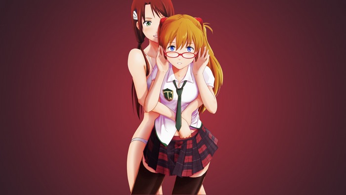 Asuka Langley and Mari Makinami from Neon Genesis Evangelion