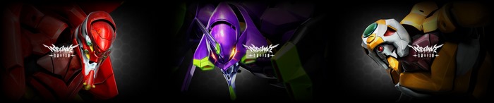 Evangelion Units 00, 01, and 02