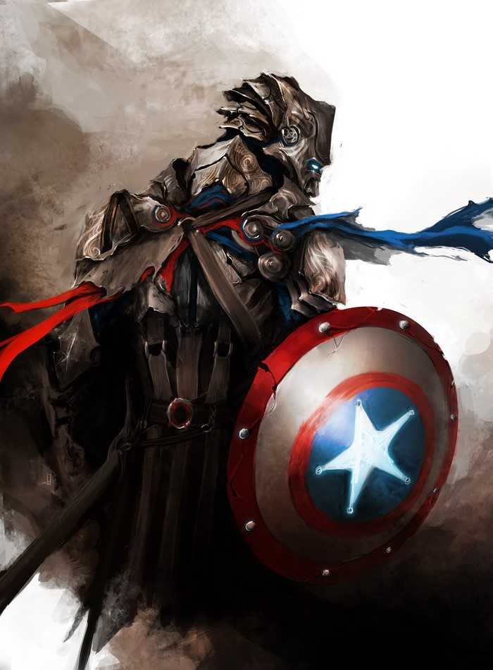 Fantasy Captain America from The Avengers