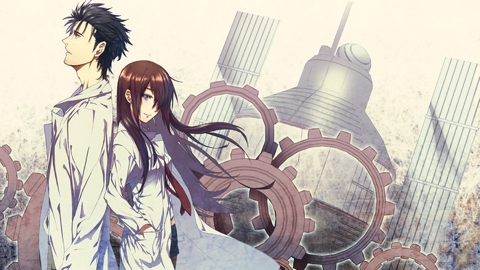 Okabe Rintarou and Makise Kurisu from Steins;Gate