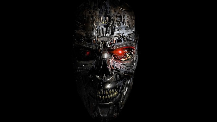 1920x1080 Terminator Genisys Robot Cyborg Face Red Eyes Science Fiction 