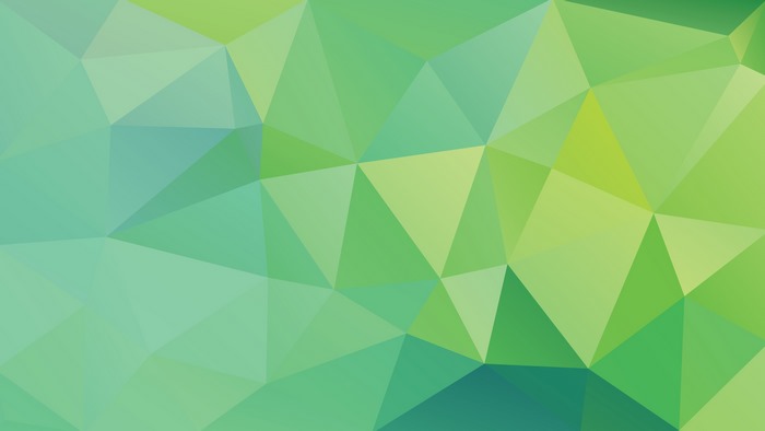 Green and blue low poly geometric pattern