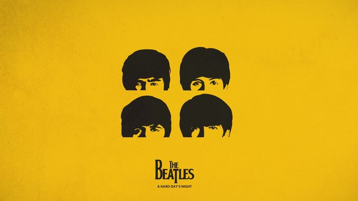 The Beatles A Hard Day's Night minimalist poster
